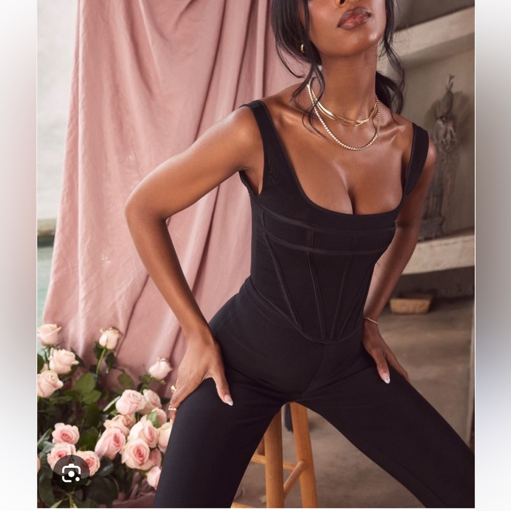 SOLD. NWT House of CB Corset Jumpsuit - Picture 3 of 9